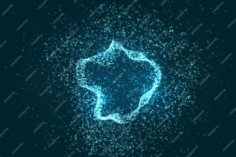 Premium Vector | Glowing particles background