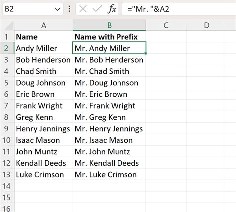 How To Add Prefix To Cells In Excel With Examples