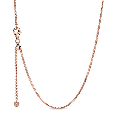 Pandora Rose™ Adjustable Curb Chain Necklace 388283 60 Ben Bridge