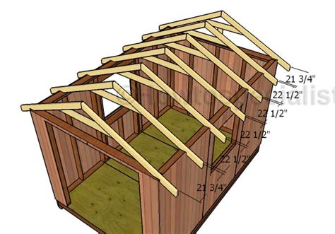 8x12 Gable Shed Roof Plans HowToSpecialist How To Build Step By