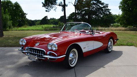 1958, Chevrolet, Corvette, Convertible, Muscle, Classic, Old, Original ...