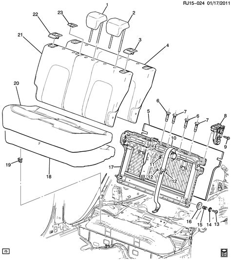 Aveo T Seat Asm Rear Mounting Chevrolet Epc Online Nemiga