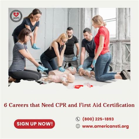 6 Careers That Need Cpr And First Aid Certification Cpr Training Online