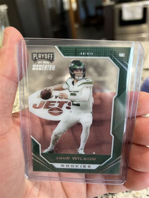 2021 Panini Chronicles NFL Zach Wilson RC Playoff Momentum Jets Rookie