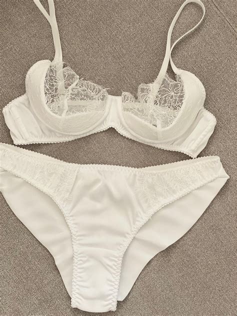 Transparent Lingerie Bridal Lingerie Set White Set Transparent Bra