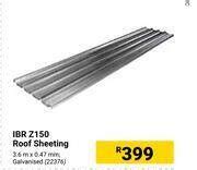 Ibr Z150 Roof Sheeting Offer At Builders Warehouse