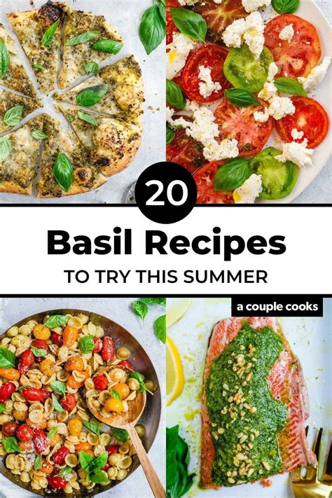 30 Basil Recipes For The Season Recipe Basil Recipes Fresh Basil