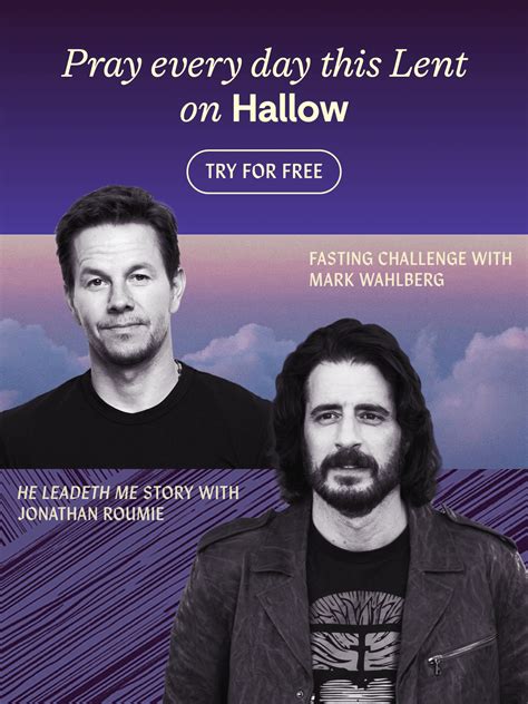 Join Mark Wahlberg in Prayer on Hallow: #1 Prayer App in the World