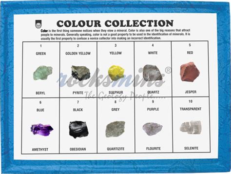 Minerals Colour Collection Rocksmins