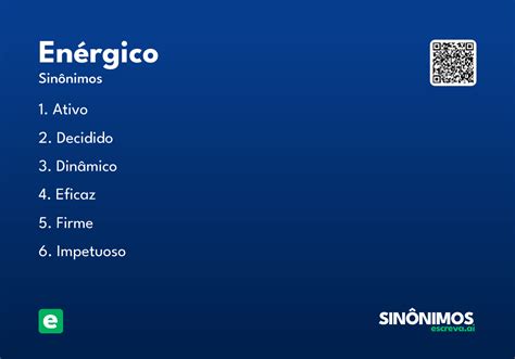 O Que Significa Enérgico - Enérgico - Significado e Sinônimo - escreva.ai