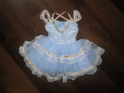 MC Preloved Solo Tilly Blue Tutu Costume Size G8 Dance Costume Supplies