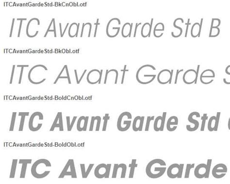 Avant Garde Font Family Download - renewcharge