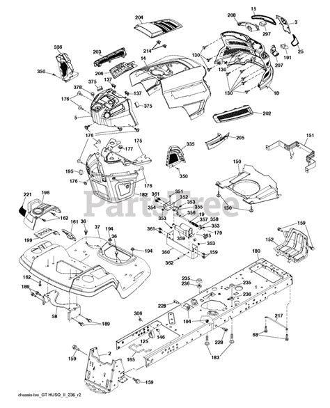 Husqvarna Ts 348 D 960430270 00 Husqvarna 48 Garden Tractor 2017 10 Chassis Frame Parts