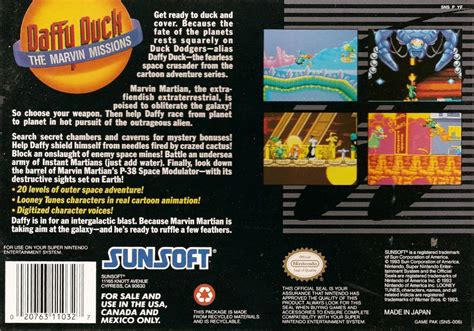 Daffy Duck The Marvin Missions Cover Or Packaging Material MobyGames