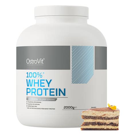 OstroVit 100 Whey Protein 2000 g BIAŁKO SERWATKOWE WPC 80 BCAA EAA