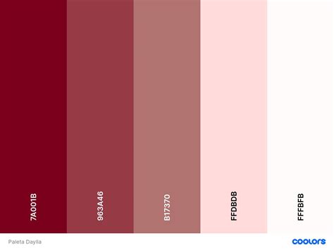 Dull Red Shades Color Palette Artofit