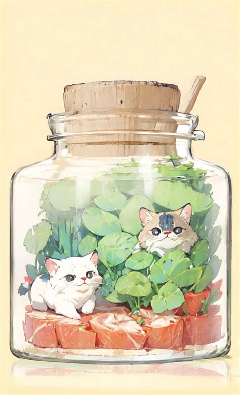 Cats in a Jar by MoonlightTrees on DeviantArt