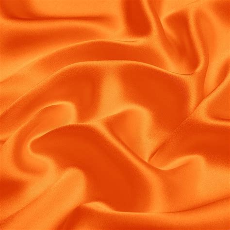 Orange Silk Fabric