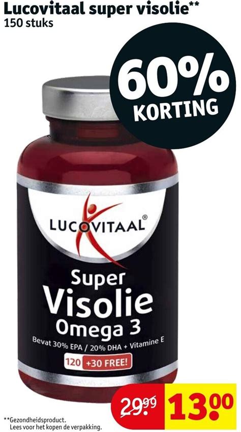 Lucovitaal Super Visolie Aanbieding Bij Kruidvat