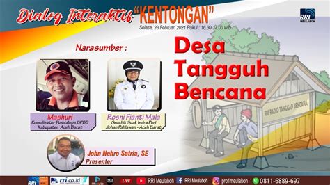 Dialog Kentongan Desa Tangguh Bencana Youtube