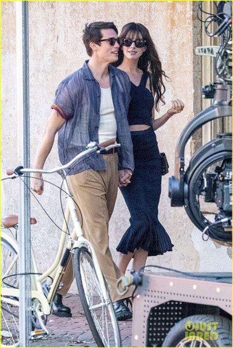 Nicholas Galitzine Wraps His Arm Around Anne Hathaway While Filming The Idea Of You Photo