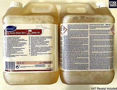 2 X 5L Suma DA9 10 Auto Oven 2 In 1 Concentrated Cleaner Rinse Aid