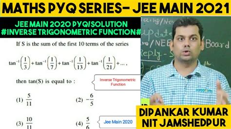 Jee Main Previous Year Question Inverse Trigonometric Function Itf Jee