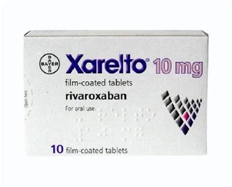 Xarelto Rivaroxaban Mg Tablets At Rs Piece Anticoagulant In