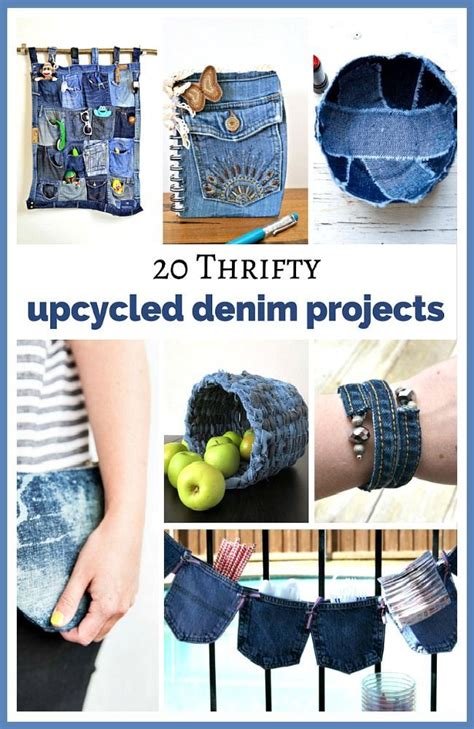 Thrifty Upcycled Denim Projects Fun Diys To Use Up Old Jeans