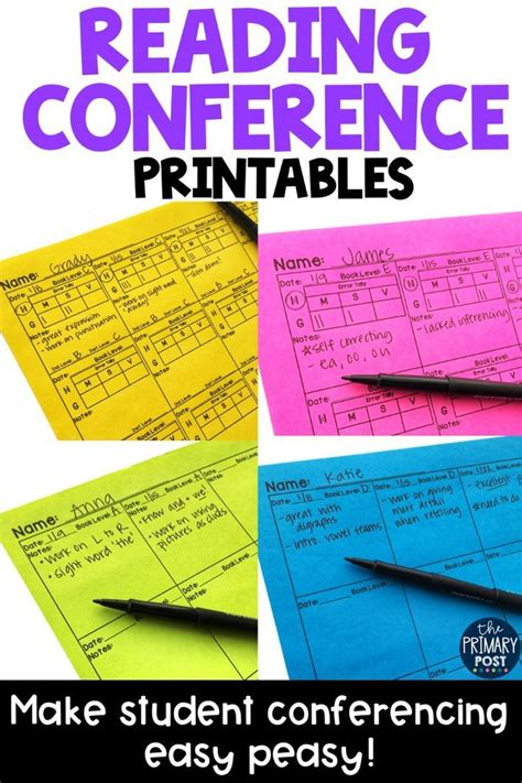 Reading Conference Printables