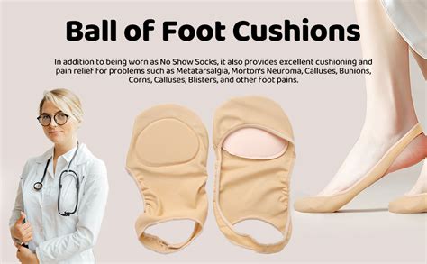 Sock Style Metatarsal Pads Women Ball Of Foot Cushions With Gel Pads Ball Of Foot