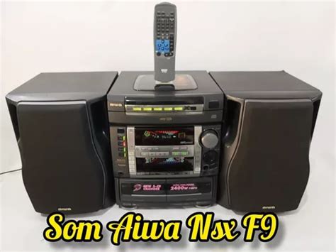 Aparelho De Som Micro System Mini System Aiwa Nsx F Potent Mercadolivre