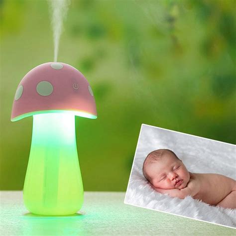 Topbeu Creative Mushroom Shape Ultrasonic Cool Mist Usb Baby Room