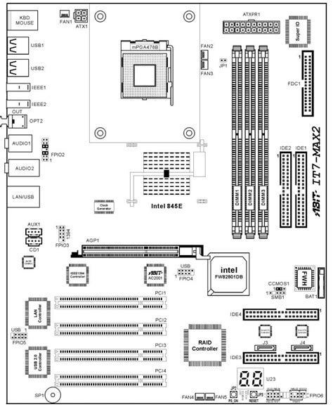 Motherboard Sketch at PaintingValley.com | Explore collection of ...