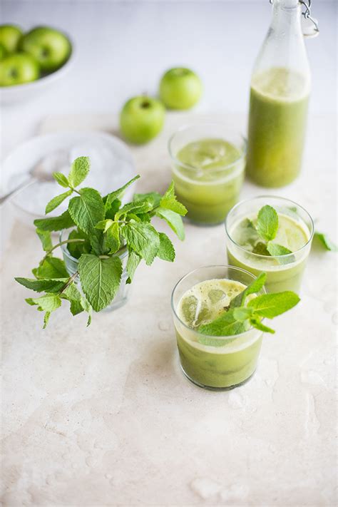 A Green Juice With Cucumber Celery Mint And Ginger Recipe Drizzle And Dip