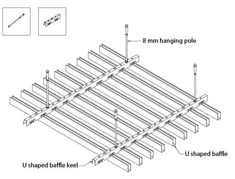 Ecowood Baffle Ceiling System Interclad For Indoor Mm Mm Mm