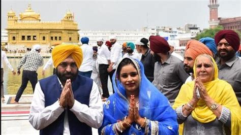 Punjab CM Bhagwant Mann Wife Dr Gurpreet Blessed With Daughter