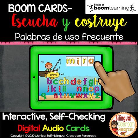 Boom Cards Construye Palabras De Uso Frecuente Distance Learning Bilingual Marketplace