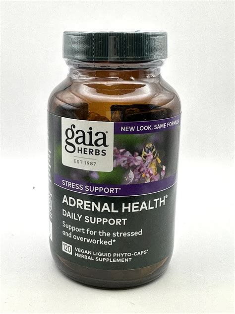 Gaia Herbs Adrenal Health Daily Support 60ct Gandw Herbs