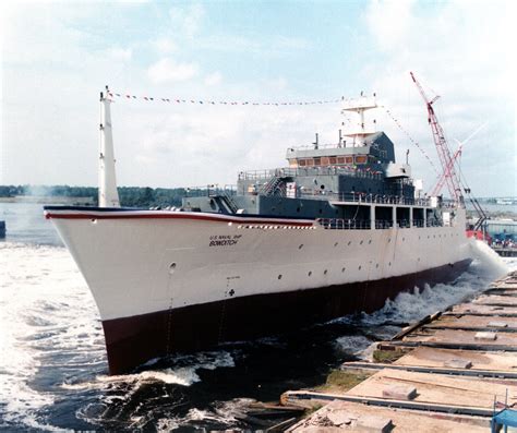 A Port Bow View Of The Oceanographic Research Ship USNS Bowditch T AGS