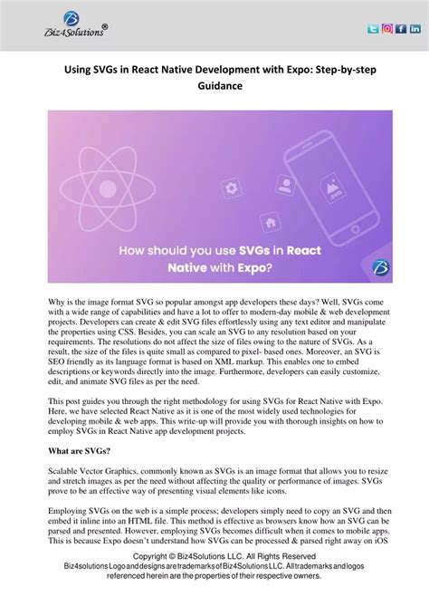 Ppt Employing Svgs In React Native With Expo Key Steps Powerpoint