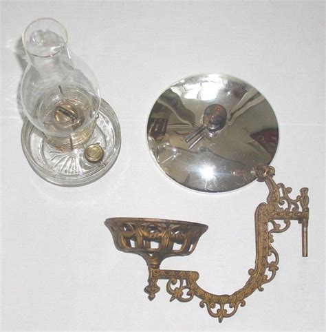 Cast Iron Wall Bracket Oil Lamp And Reflector Iron Wall Oil Lamps