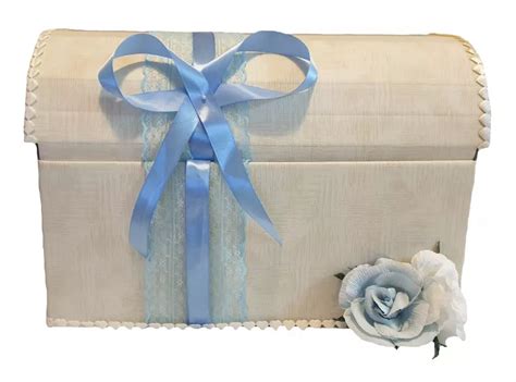 Trusou Complet Pentru Botez Handmade Minis Boutique In Cufar Nude Cu Bleu Hm 574 Domo Ro