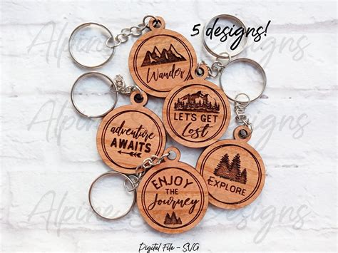 Glowforge Keychain Svg Glowforge Keychain File Laser Etsy