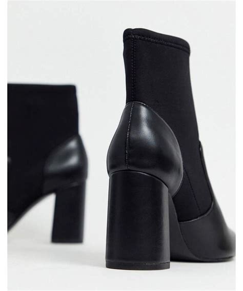 Stradivarius Stradivarius Heeled Boot In Black Wear