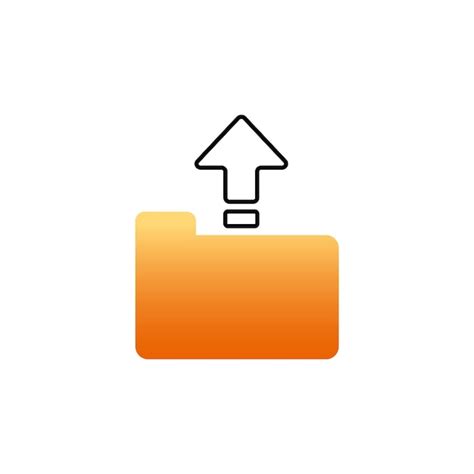 Premium Vector Upload Folder Icon