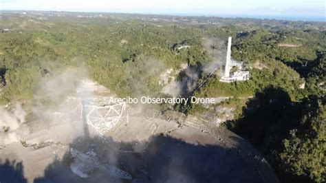 Así colapsó el radiotelescopio del Observatorio de Arecibo Videos