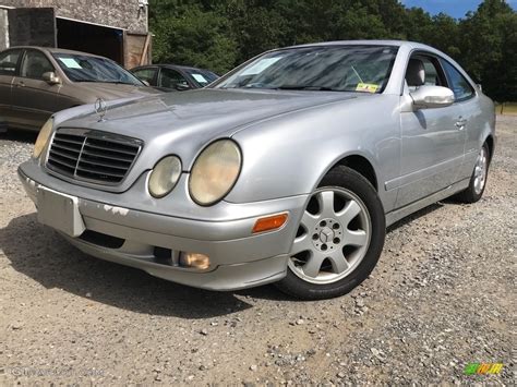 Brilliant Silver Metallic Mercedes Benz Clk Coupe