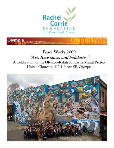 Peace Works | The Rachel Corrie Foundation for Peace and Justice