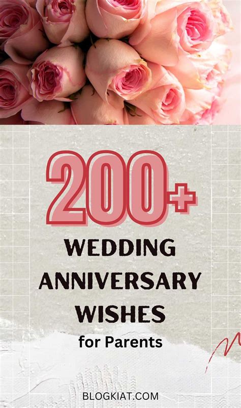 200+ Wedding Anniversary Wishes for Parents - Blogkiat